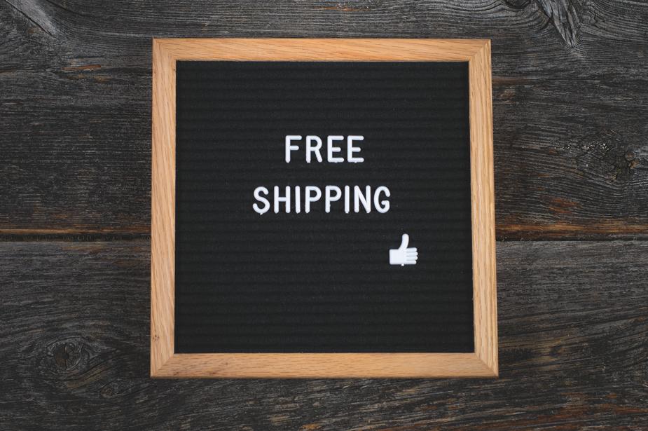 free shipping sign